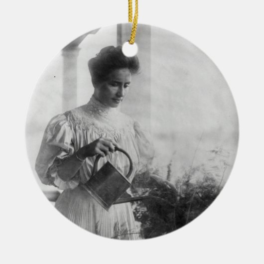 WässernPflanzen-Porträt Helens Keller Keramikornament (Vorne)