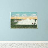 Wassernutzung im Ashokan-Stausee Leinwanddruck (Insitu (Holzboden))