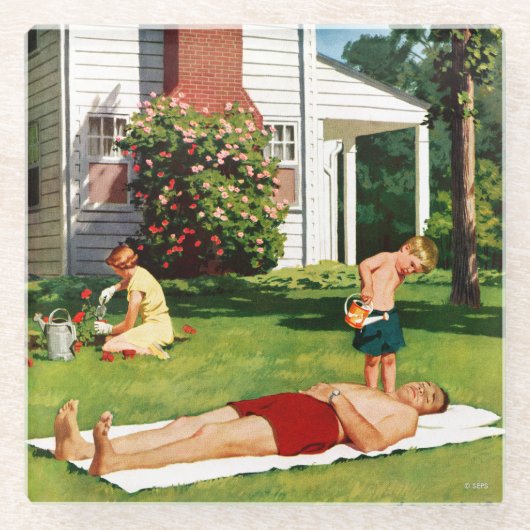 Wässernvater Glasuntersetzer (Vorderseite)