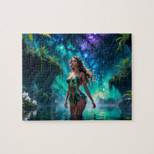 Wassernymphe des galaktischen Sees Puzzle