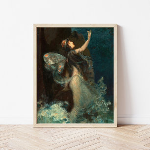 Wassernymphe Paul Swan Poster