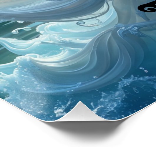 Wassernymphe Poster (Ecke)