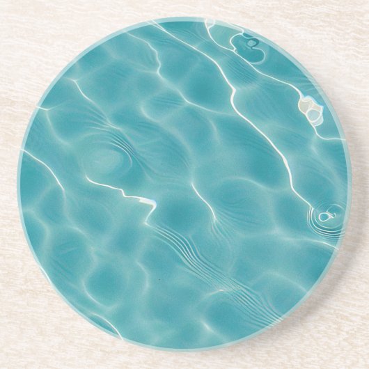 Wasseroberfläche (Stil 5) Ölmalerei Getränkeuntersetzer (Vorne)