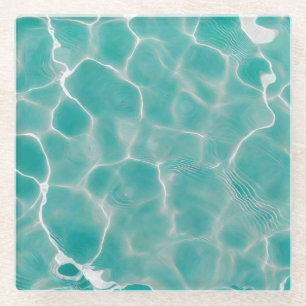 Wasseroberfläche (Stil 7) Ölgemälde Glasuntersetzer