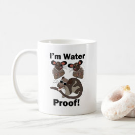 Wasseroopossum Ich bin wasserdicht Lustig Kaffeetasse
