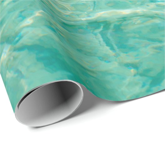 Wasserozeanlackfluss Geschenkpapier (Rolleneckpunkt)