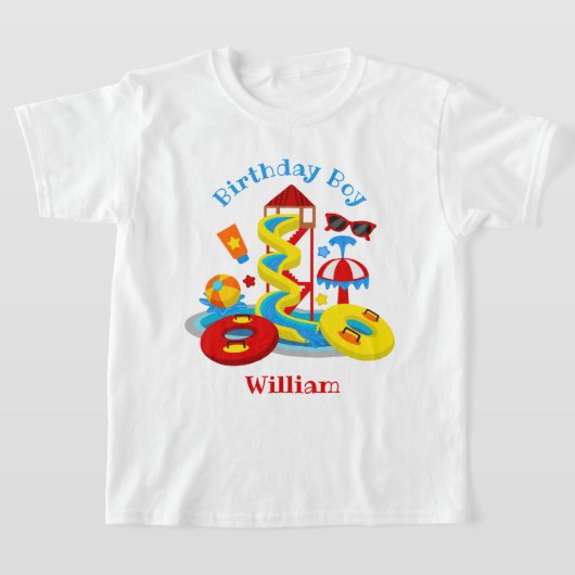 Wasserpark Geburtstag Shirt Pool Party (Ablage )