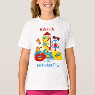 Wasserpark Geburtstag Shirt Schwester des Pool-Par