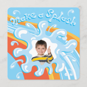 Wasserpark-Party Einladung