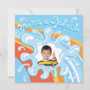 Wasserpark-Party Einladung