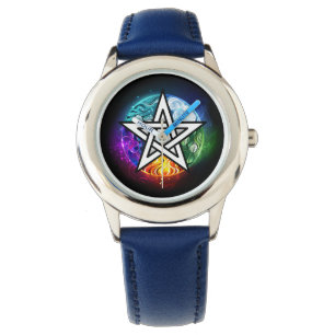 Wasserpentagramm Armbanduhr