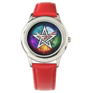 Wasserpentagramm Armbanduhr