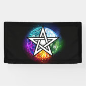 Wasserpentagramm Banner (Horizontal)