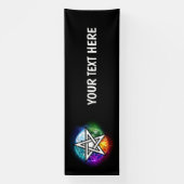 Wasserpentagramm Banner (Vertikal)