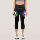 Wasserpentagramm Capri Leggings (Vorderseite)