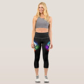 Wasserpentagramm Capri Leggings (Vorderseite)