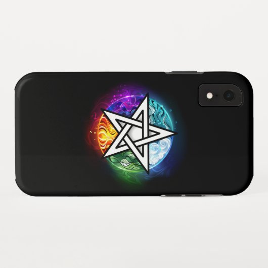 Wasserpentagramm Case-Mate iPhone Hülle (Rückseite (Horizontal))