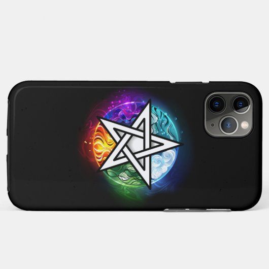 Wasserpentagramm Case-Mate iPhone Hülle (Rückseite (Horizontal))