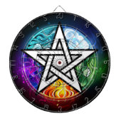 Wasserpentagramm Dartscheibe (vorne)