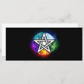 Wasserpentagramm Einladung (Vorne/Hinten)