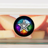 Wasserpentagramm Etiketten (Befestigt)