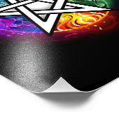 Wasserpentagramm Fotodruck (Ecke)