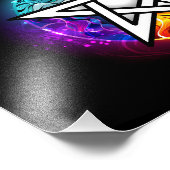 Wasserpentagramm Fotodruck (Ecke)