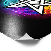 Wasserpentagramm Fotodruck (Ecke)