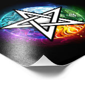 Wasserpentagramm Fotodruck (Ecke)