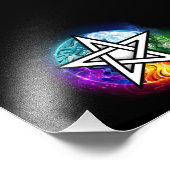 Wasserpentagramm Fotodruck (Ecke)