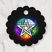 Wasserpentagramm Geschenkanhänger (Rückseite)