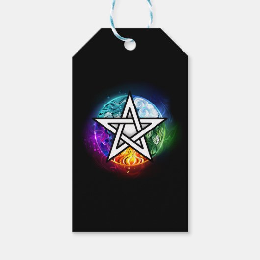 Wasserpentagramm Geschenkanhänger (Vorderseite)