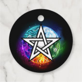 Wasserpentagramm Geschenkanhänger (Rückseite)