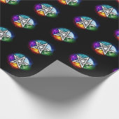 Wasserpentagramm Geschenkpapier (Ecke)