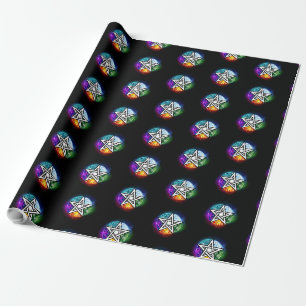 Wasserpentagramm Geschenkpapier