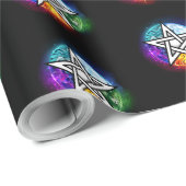 Wasserpentagramm Geschenkpapier (Rolleneckpunkt)