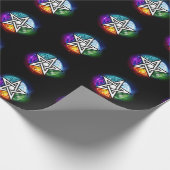 Wasserpentagramm Geschenkpapier (Ecke)