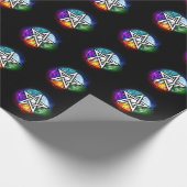 Wasserpentagramm Geschenkpapier (Ecke)