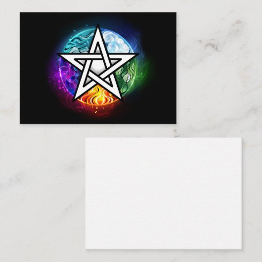 Wasserpentagramm Hinweiskarte (Vorne/Hinten)