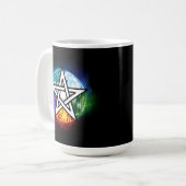 Wasserpentagramm Kaffeetasse (Vorderseite Links)