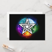 Wasserpentagramm Karte (Vorderseite/Rückseite Beispiel)