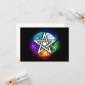 Wasserpentagramm Karte (Vorderseite/Rückseite Beispiel)