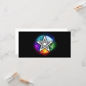 Wasserpentagramm Karte (Vorderseite/Rückseite Beispiel)