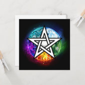 Wasserpentagramm Karte (Vorderseite/Rückseite Beispiel)