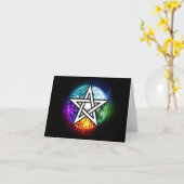 Wasserpentagramm Karte (Gelbe Blume)