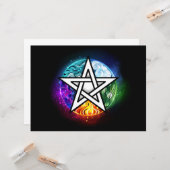 Wasserpentagramm Karte (Vorderseite/Rückseite Beispiel)