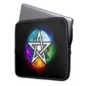 Wasserpentagramm Laptopschutzhülle (Vorderseite Links)