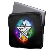Wasserpentagramm Laptopschutzhülle (Vorderseite Links)