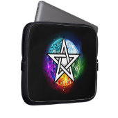 Wasserpentagramm Laptopschutzhülle (Vorne Rechts)