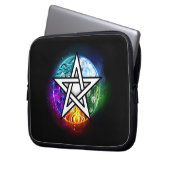 Wasserpentagramm Laptopschutzhülle (Vorderseite Links)